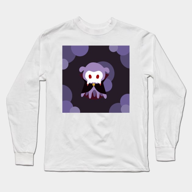 Vampire Flapjack Octopus Long Sleeve T-Shirt by OctopodArts